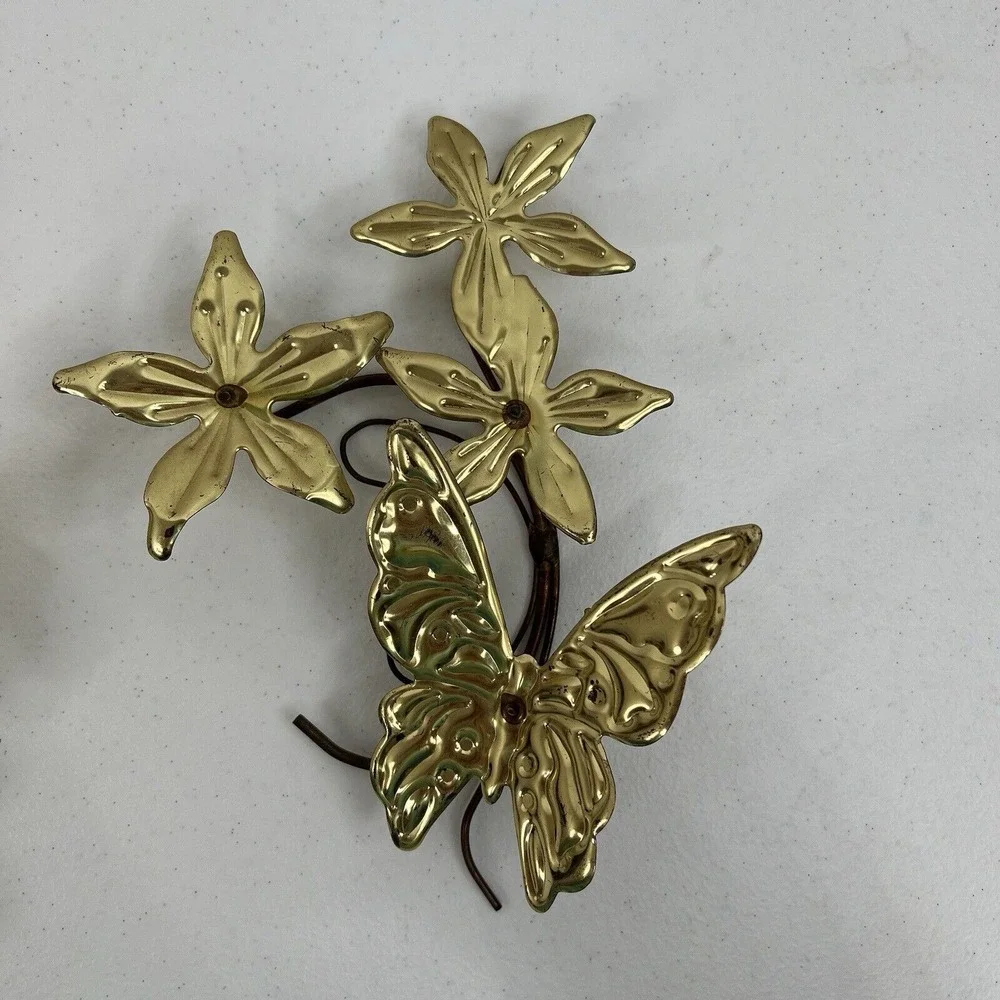 Vintage metal butterfly